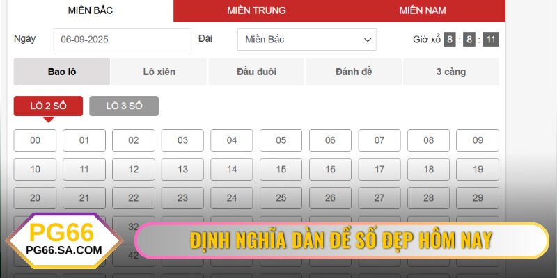 Thông tin định nghĩa dàn đề số đẹp hôm nay